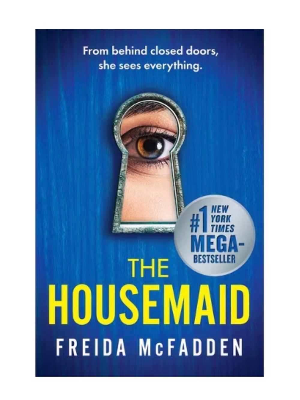 The Housemaid by Freida McFadden - Blue & Yellow Cover